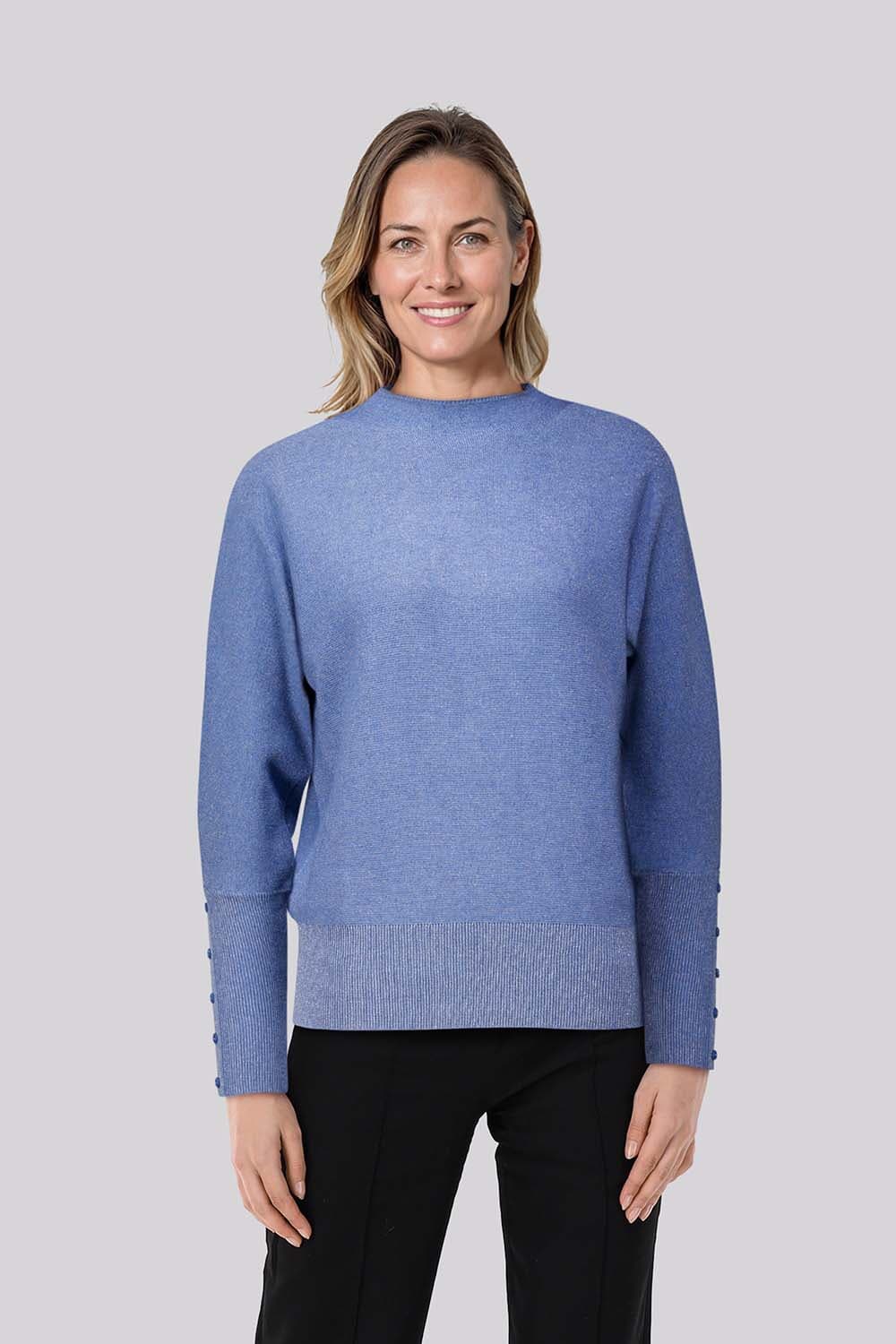 Bloomings Trui glitter Blauw