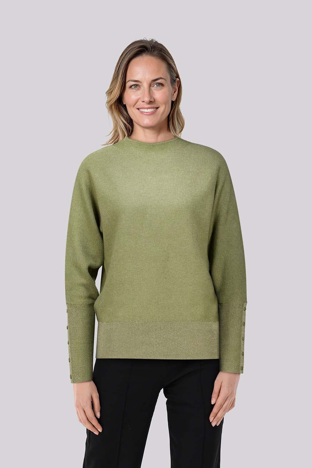 Bloomings Trui glitter Groen