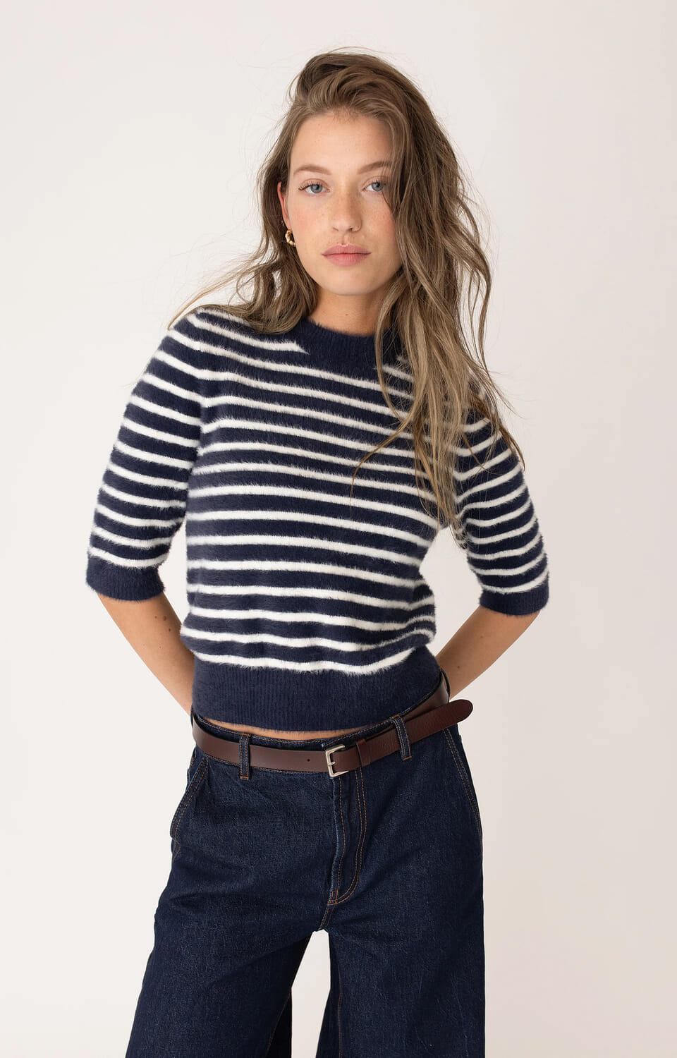 Anna Blue mic Blauw