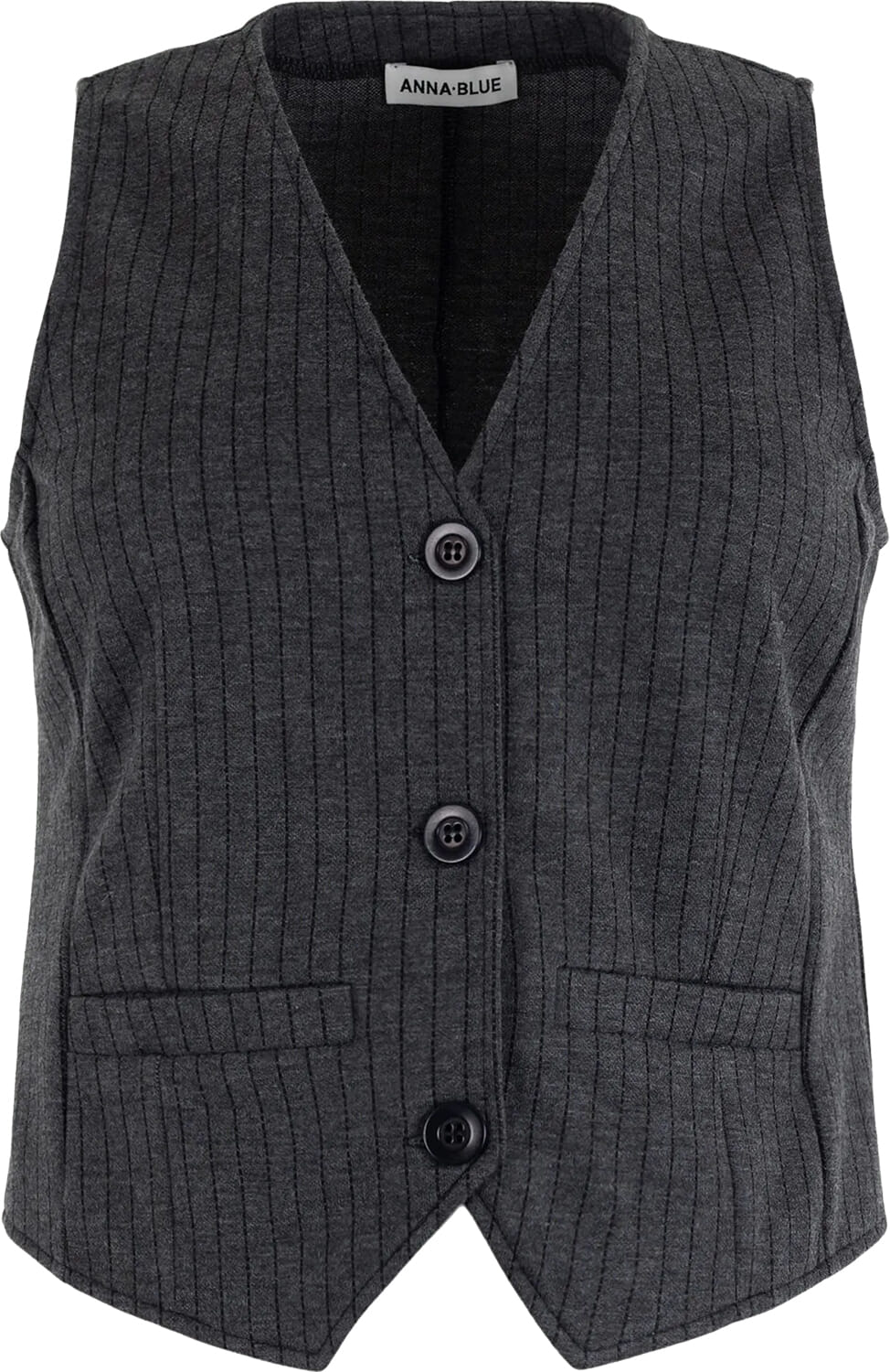 Anna Blue Gilet Grijs