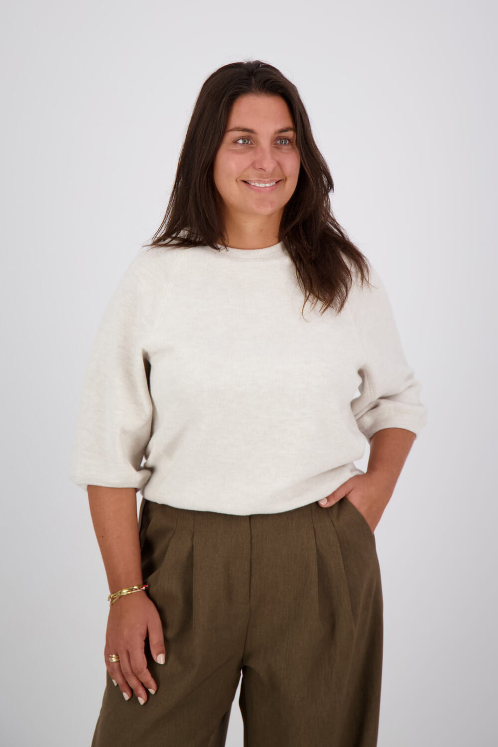 Vive La Femme Top Fem Beige