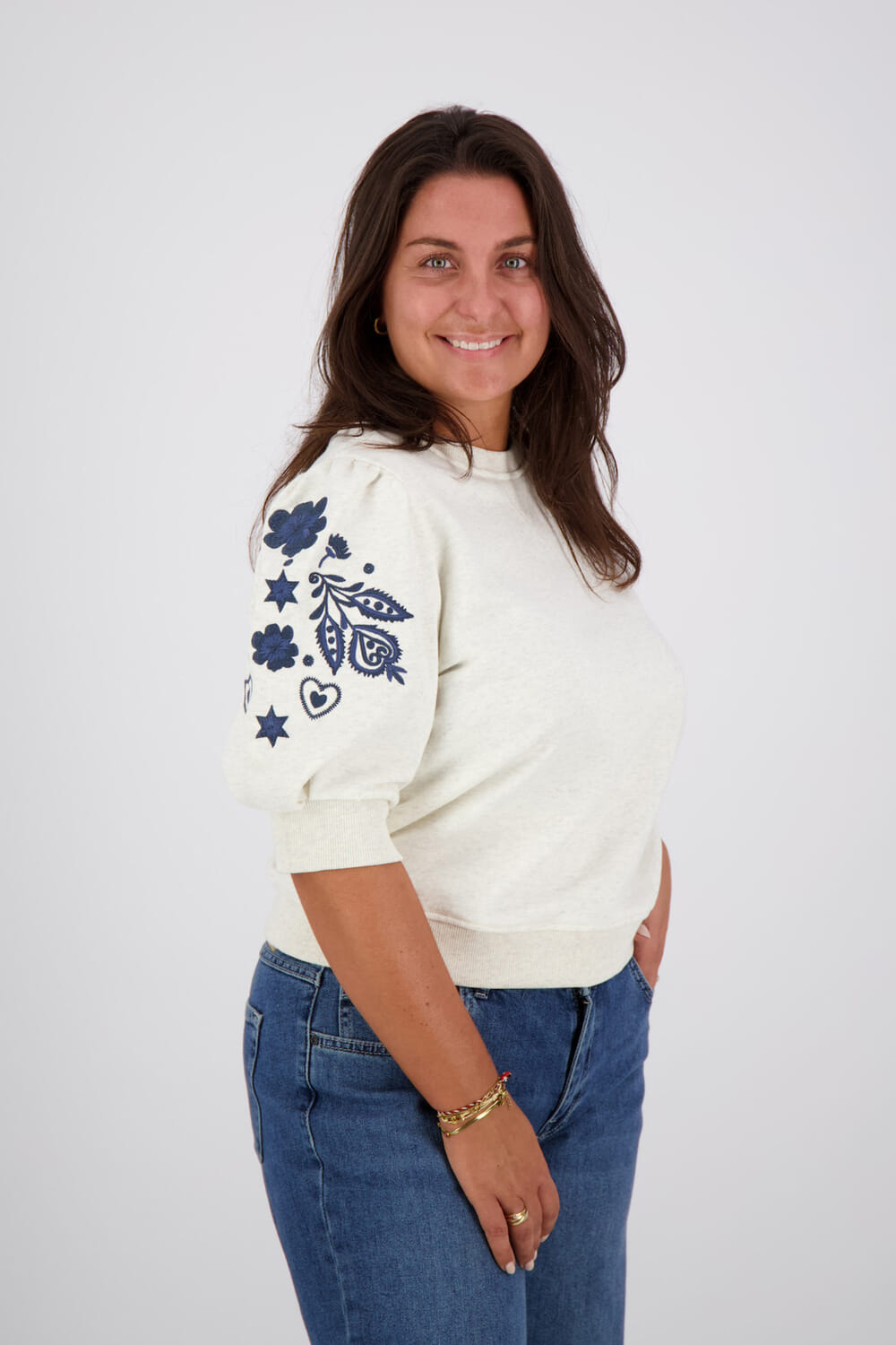 Vive La Femme Top Boya Beige