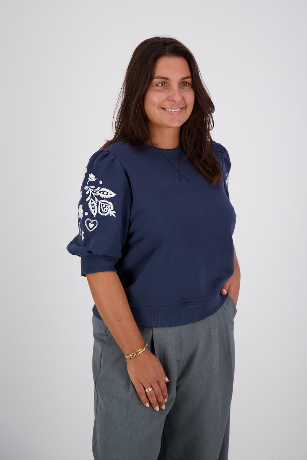 Vive La Femme Top Boya Blauw
