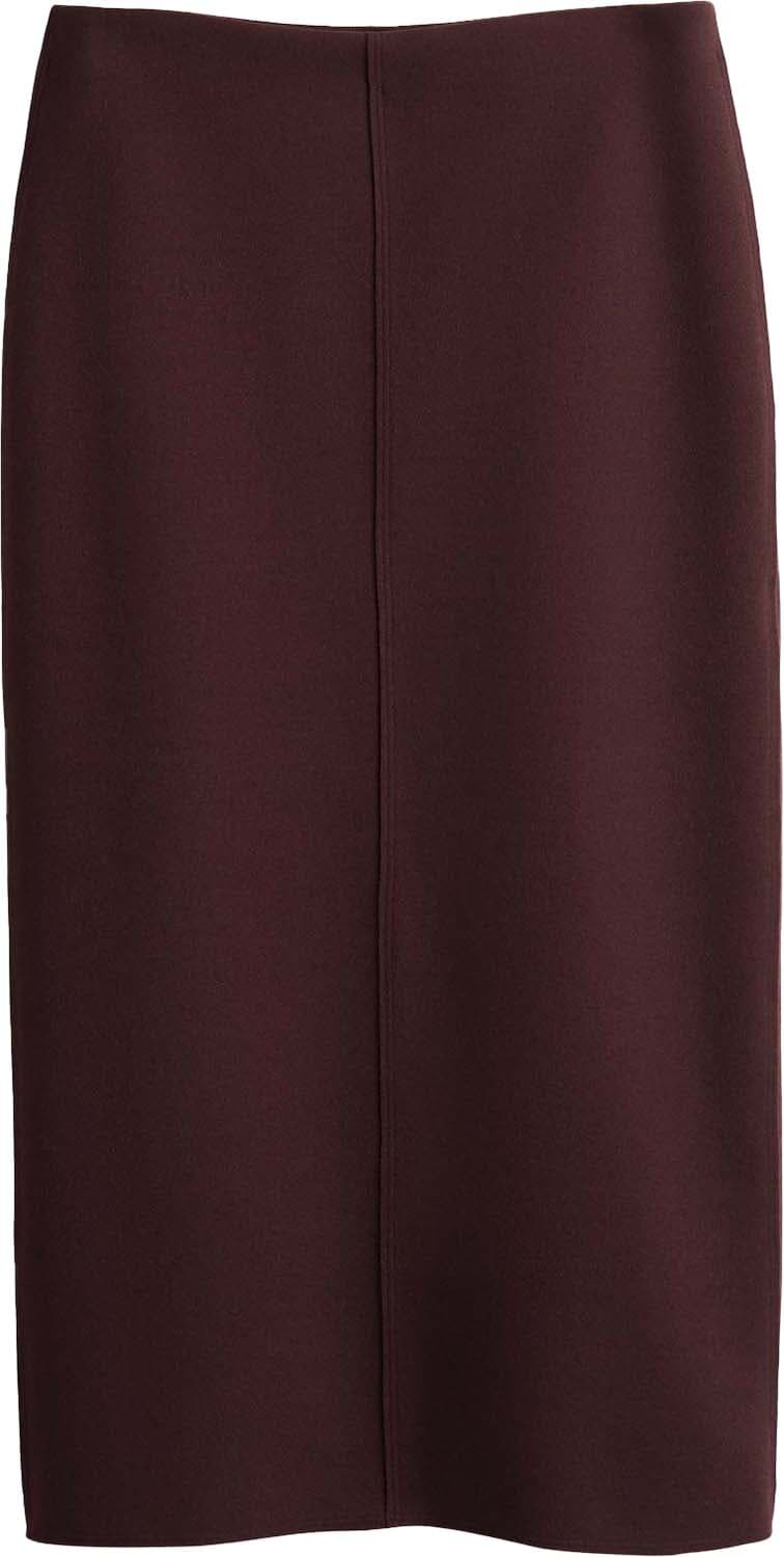 Opus Kokerrok Rudila met comfort tailleband Bordeaux Rood