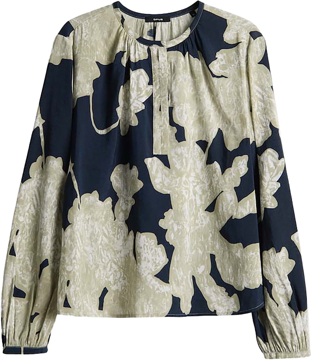 Opus Tuniekblouse Ficona Analogue met bloemenprint Blauw