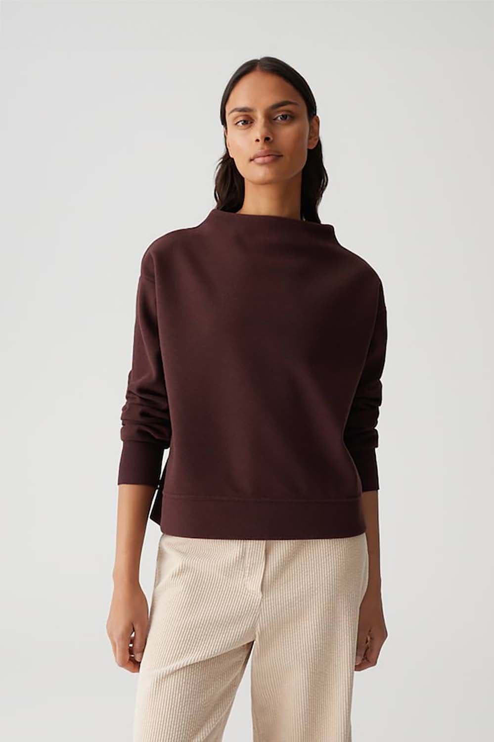 Opus Sweater Gruger Bordeaux Rood