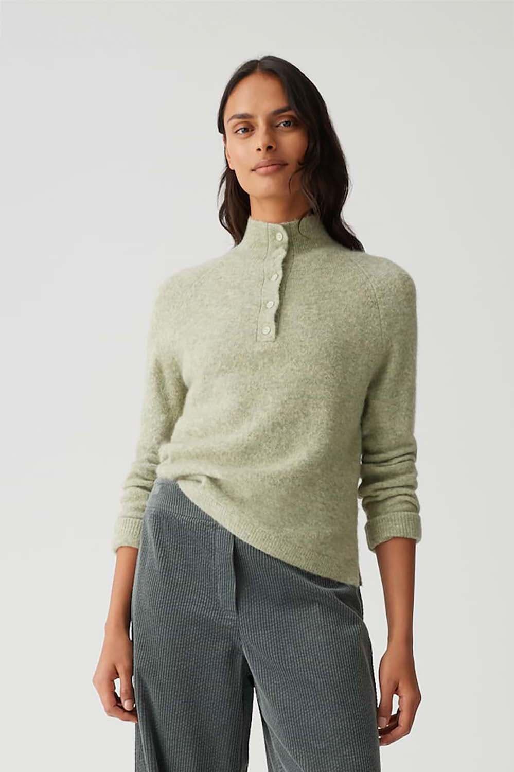 Opus Gebreide Trui Plutton Lime