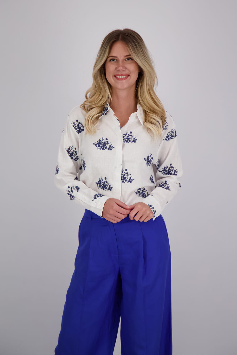 MSCH Copenhagen Blouse Ryan Conella EMB Blauw