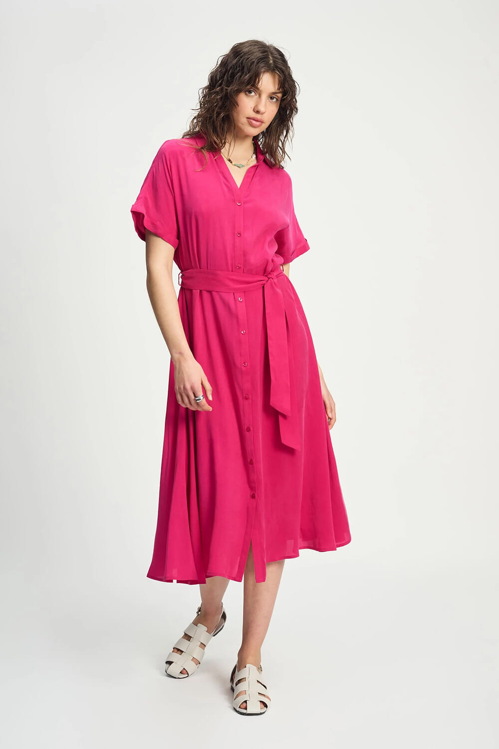 Pom Amsterdam Jurk Lynn Roze