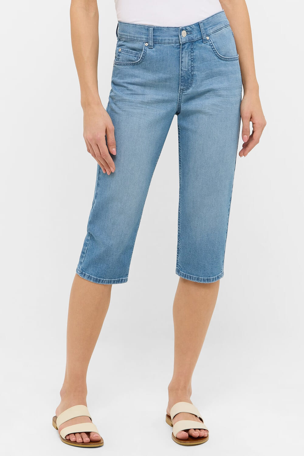 Angels Capri Jeans Ana Blauw