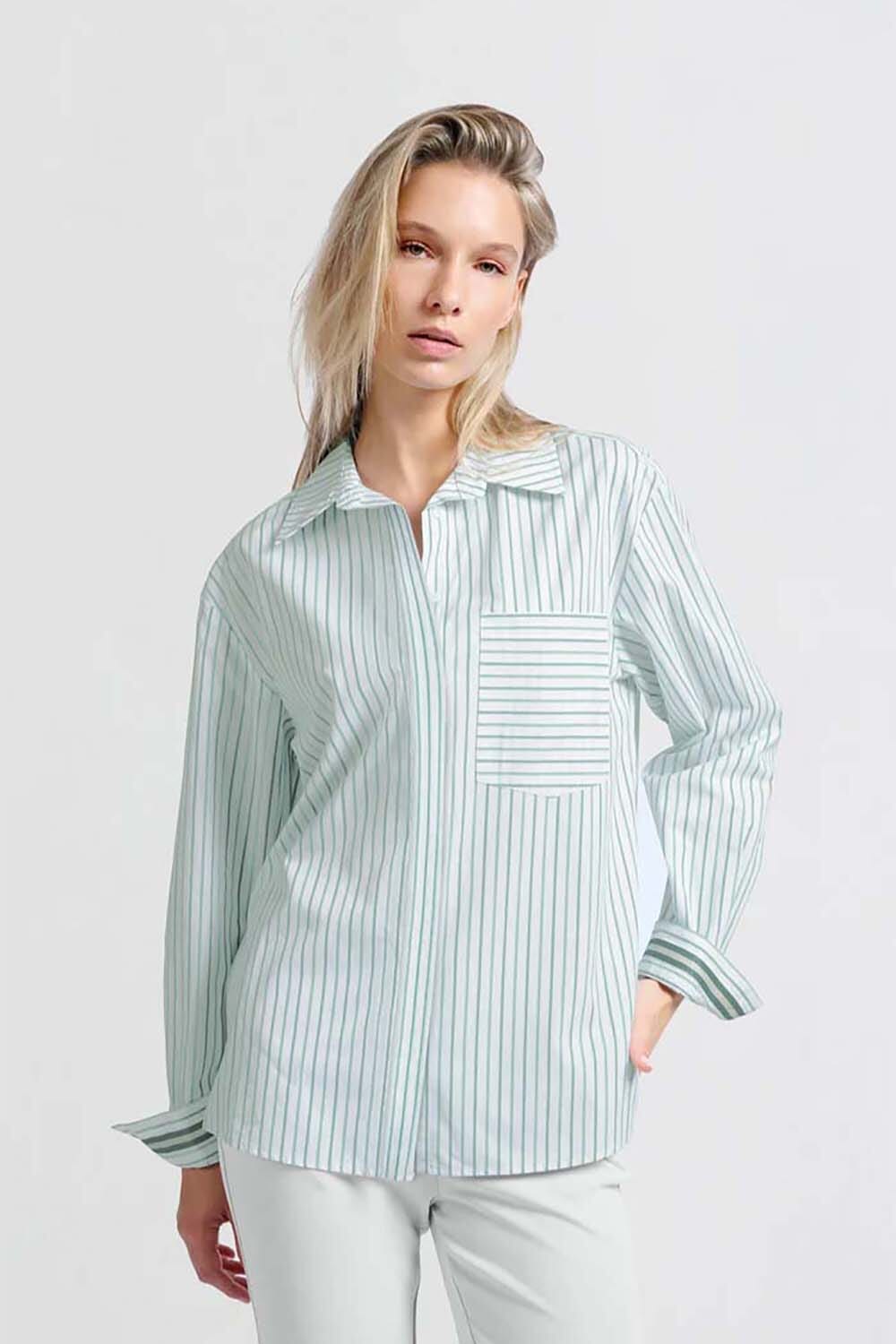 Yaya Blouse Blauw