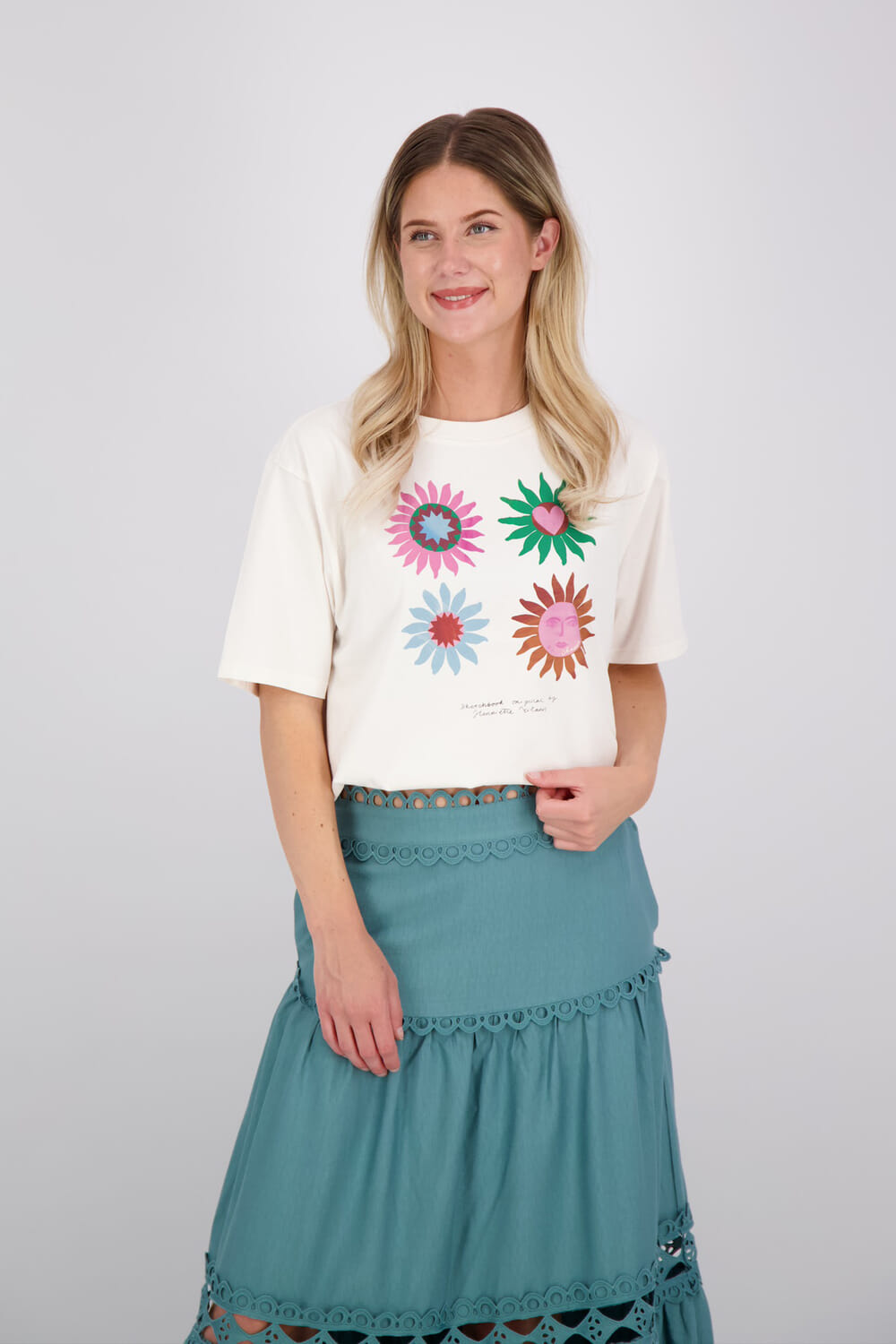 Fabienne Chapot T-Shirt Steve Sketchbook Wit