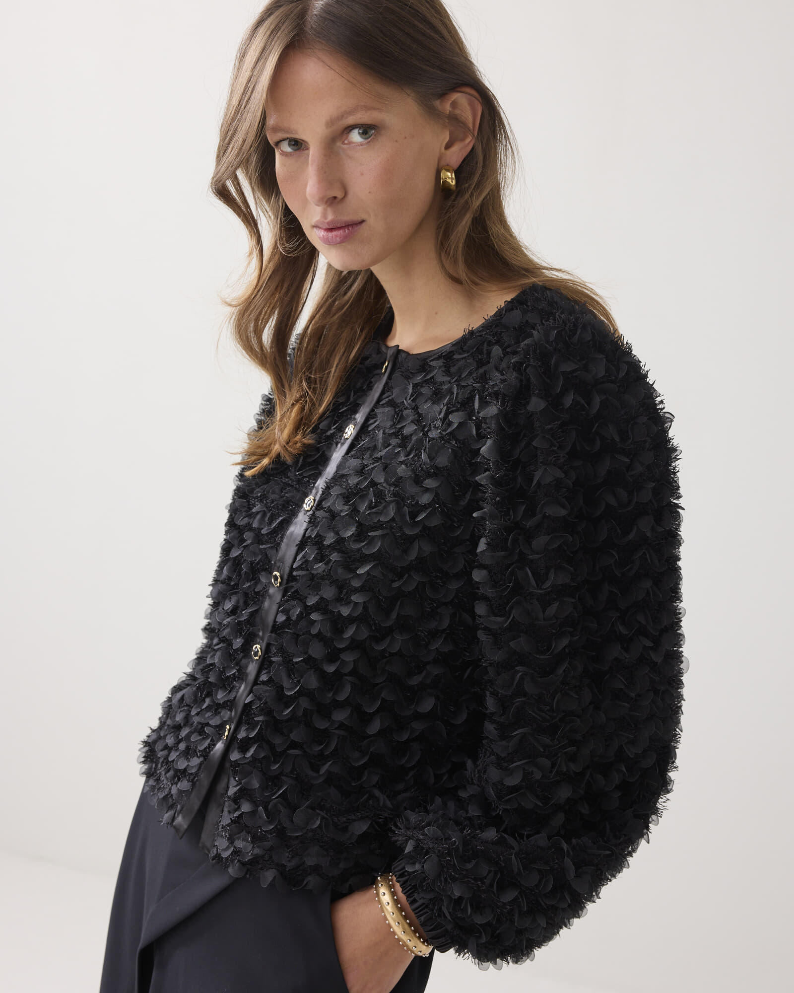 Summum Jas Flowerfluffy Zwart