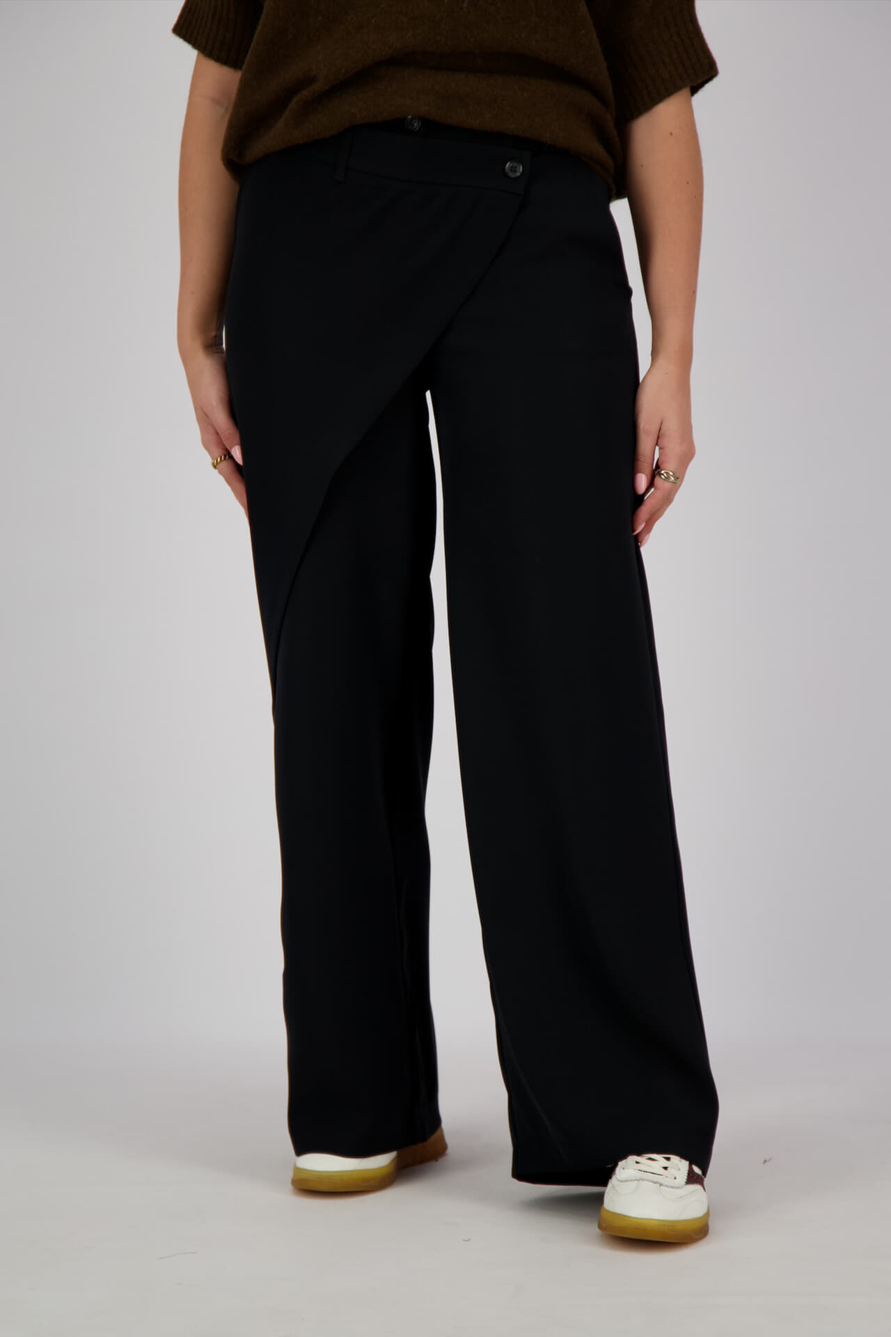 Summum Trousers Fluid Zwart
