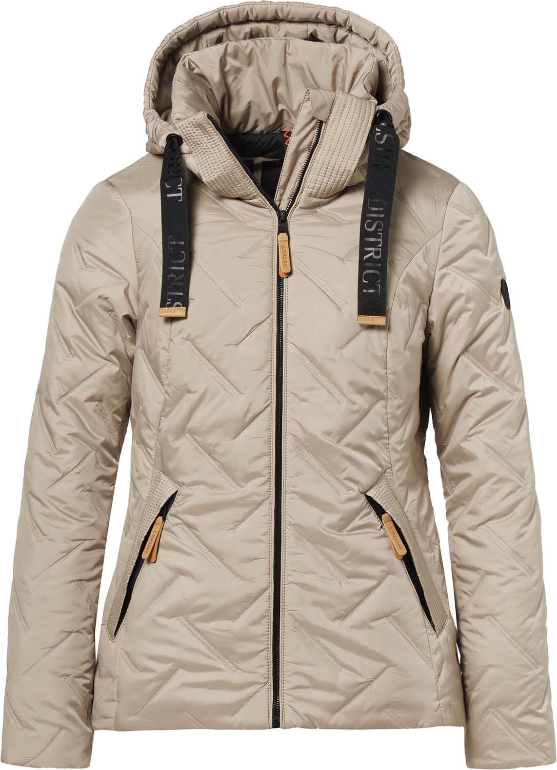 District Gewatteerde Jas Frejus Beige