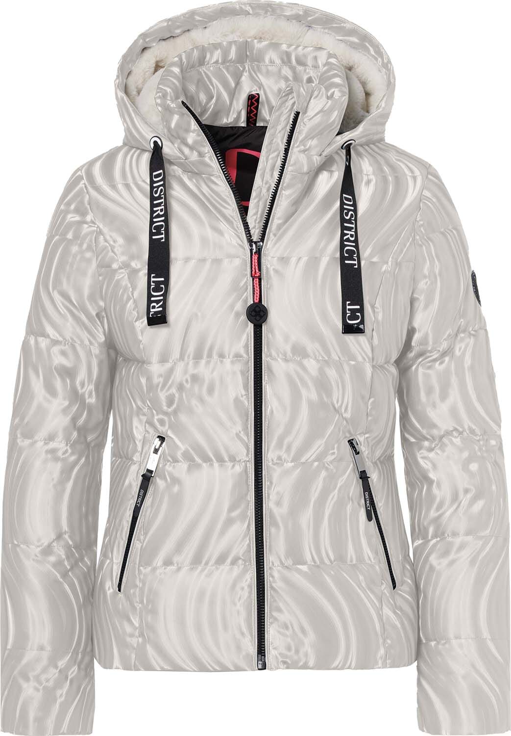 District Gewatteerde Jas Alpine Beige