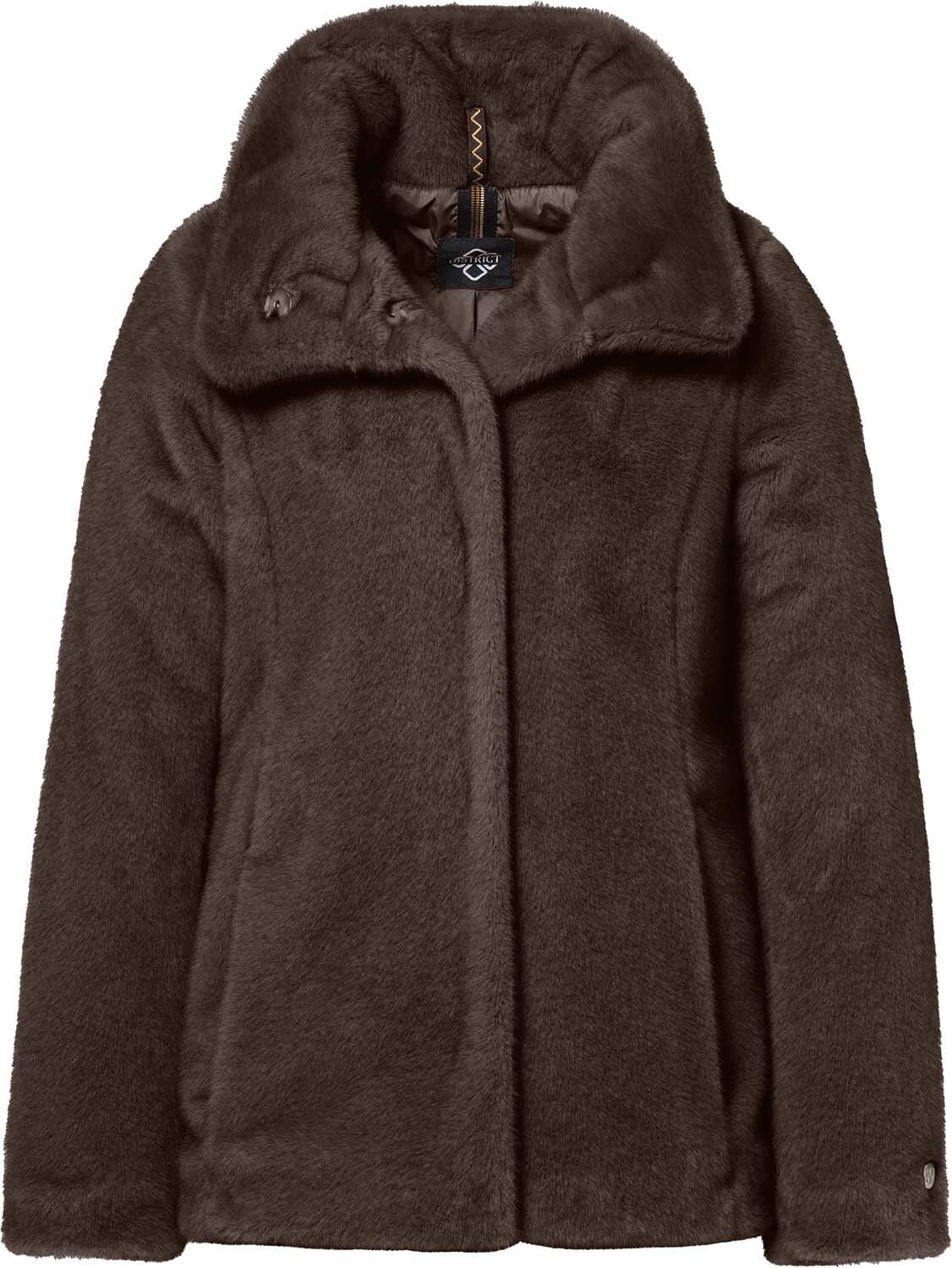 Cropped Teddy Imitatiebont Jas Dames - Warme Puffer Jas Met Rits Voor Winter