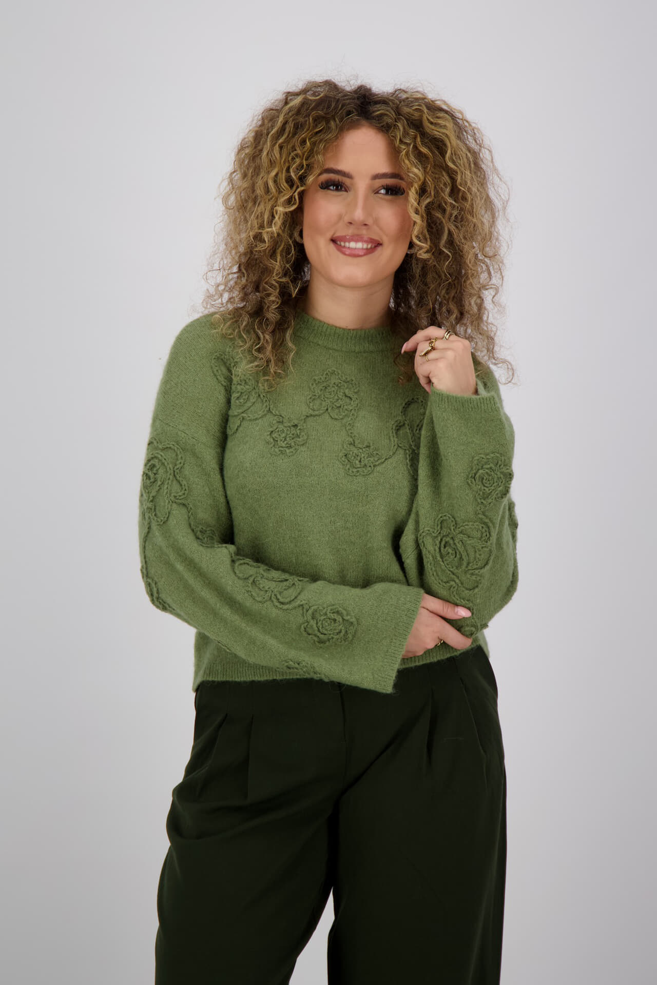 MSCH Copenhagen Pullover Miabelle Hope Groen