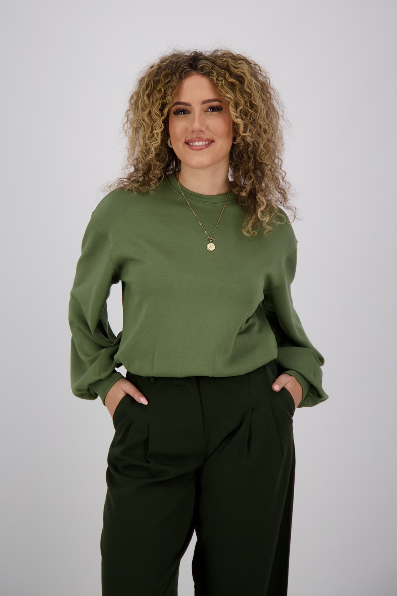 MSCH Copenhagen Sweater Brionna Ima Q Groen