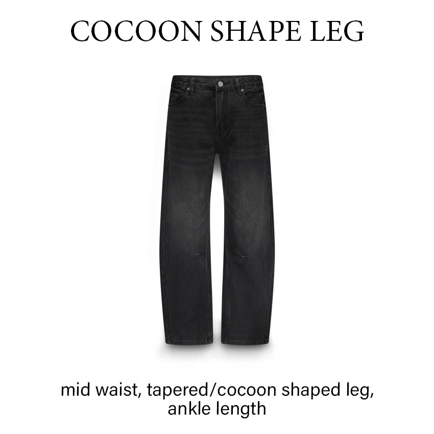 Summum Jeans Cocoon Tapered Fit Zwart