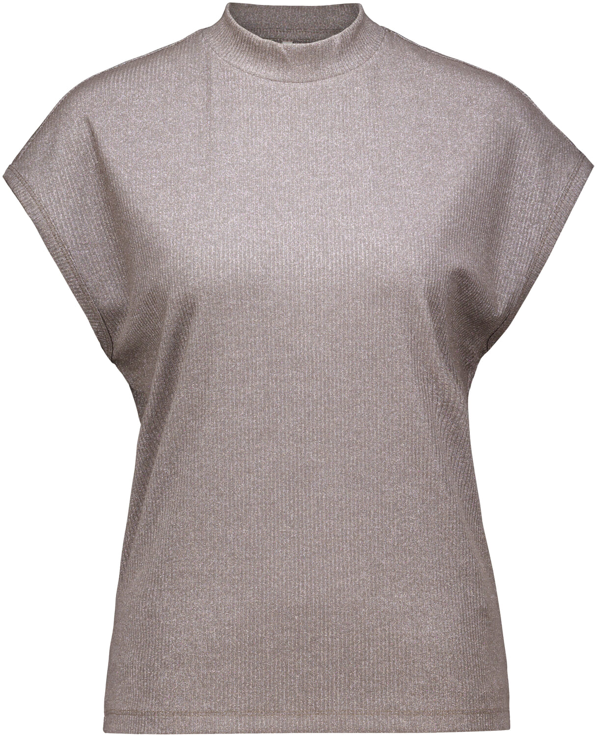 Summum Top Melange lurex rib Beige