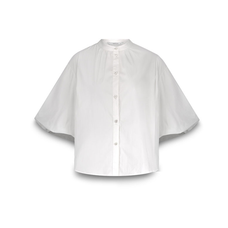 Summum Blouse Cotton Stretch Wit
