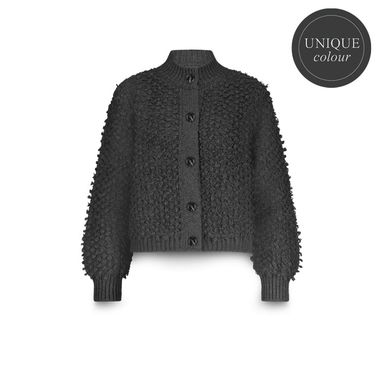 Summum Vest Loop Stitch Antraciet