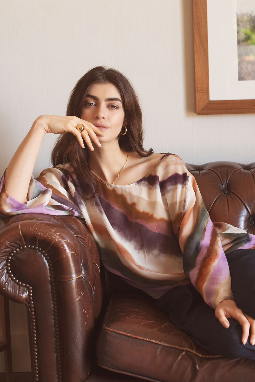 Summum Longsleeve Zigzag Print Multi