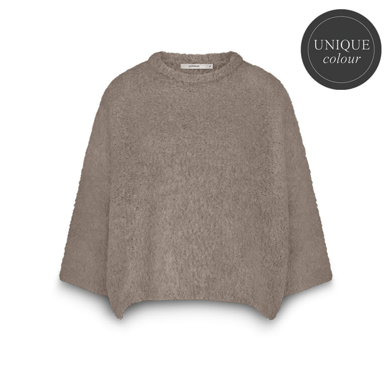 Summum Gebreide Trui Soft Boucle Beige