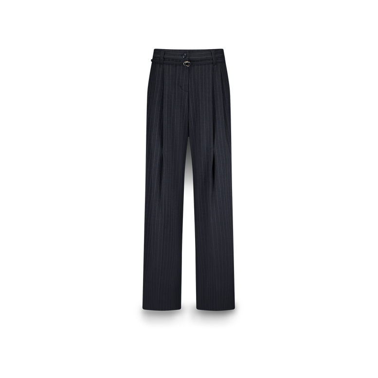 Summum Pantalon Pinstripe Blauw