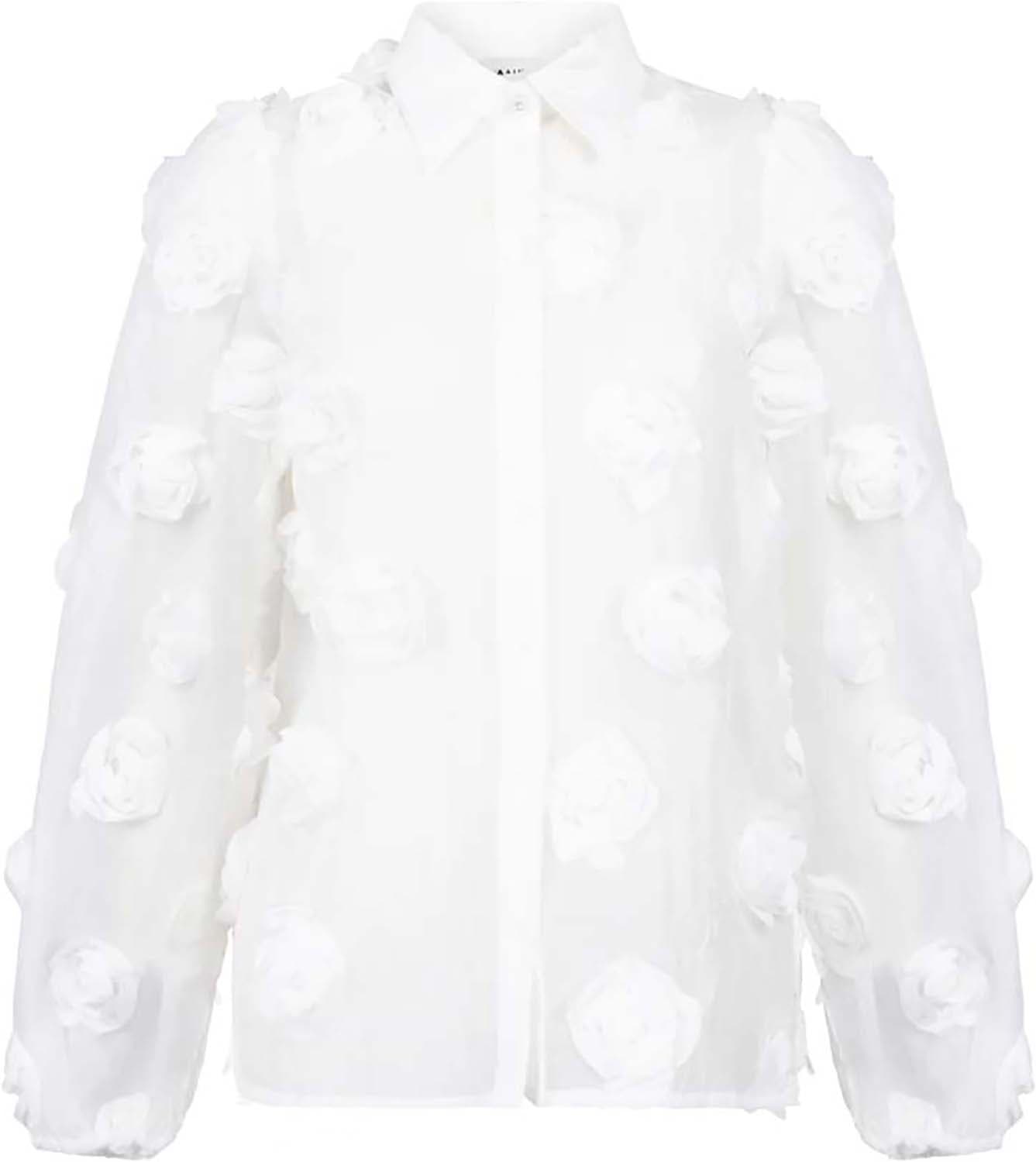 Aaiko Blouse Lien 3D Off White