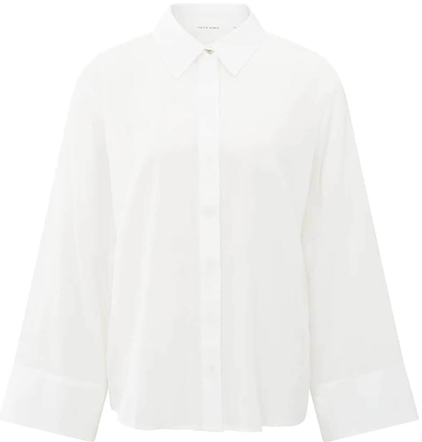 Yaya Blouse with back buttons Wit