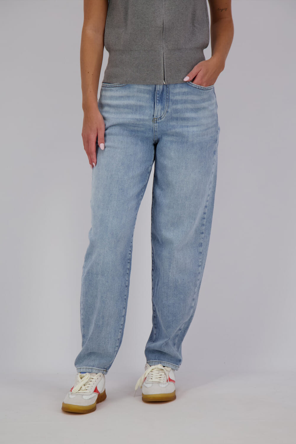 Yaya Jeans met hoge taille Blauw