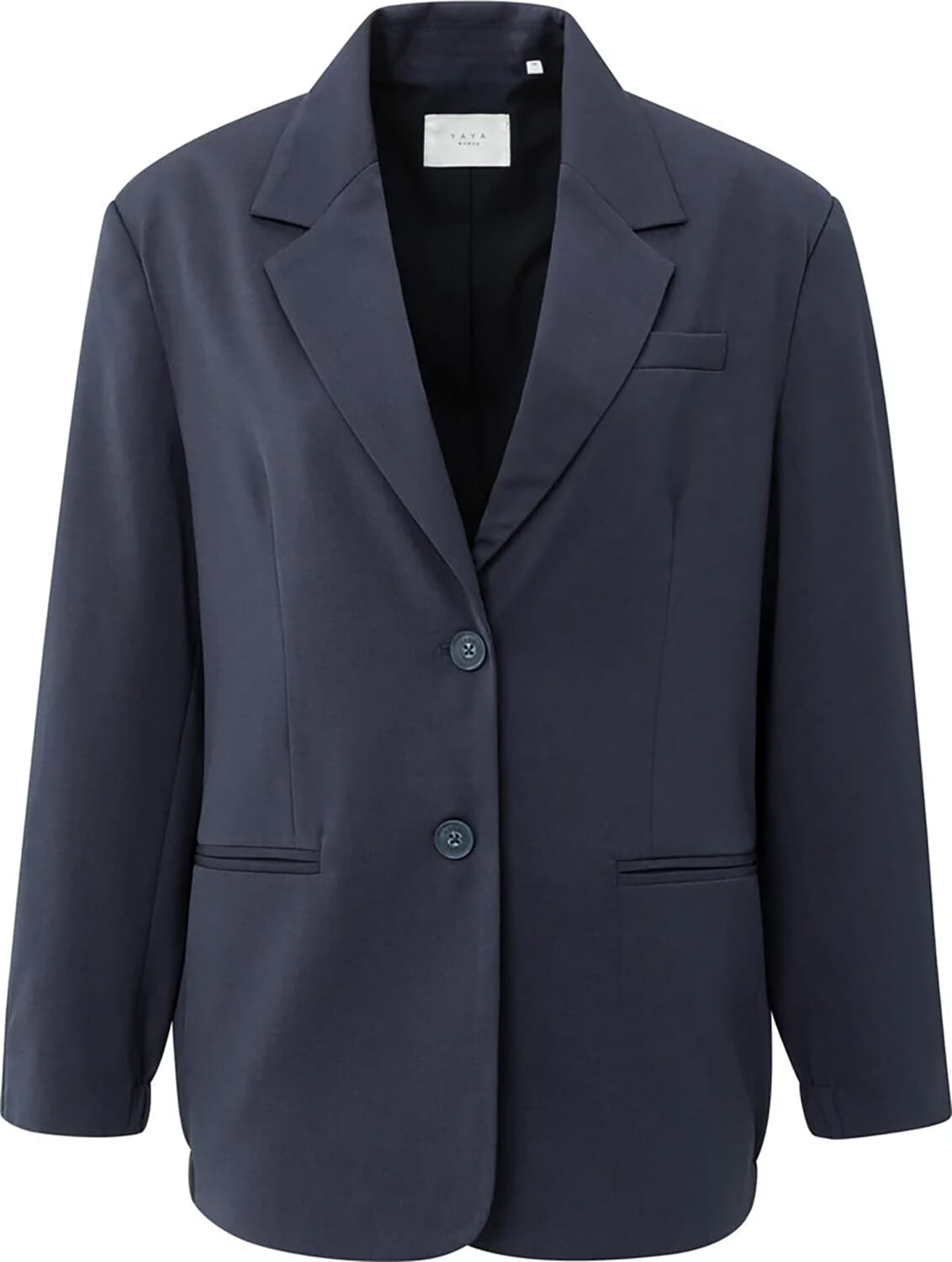 Yaya Woven Blazer Blauw