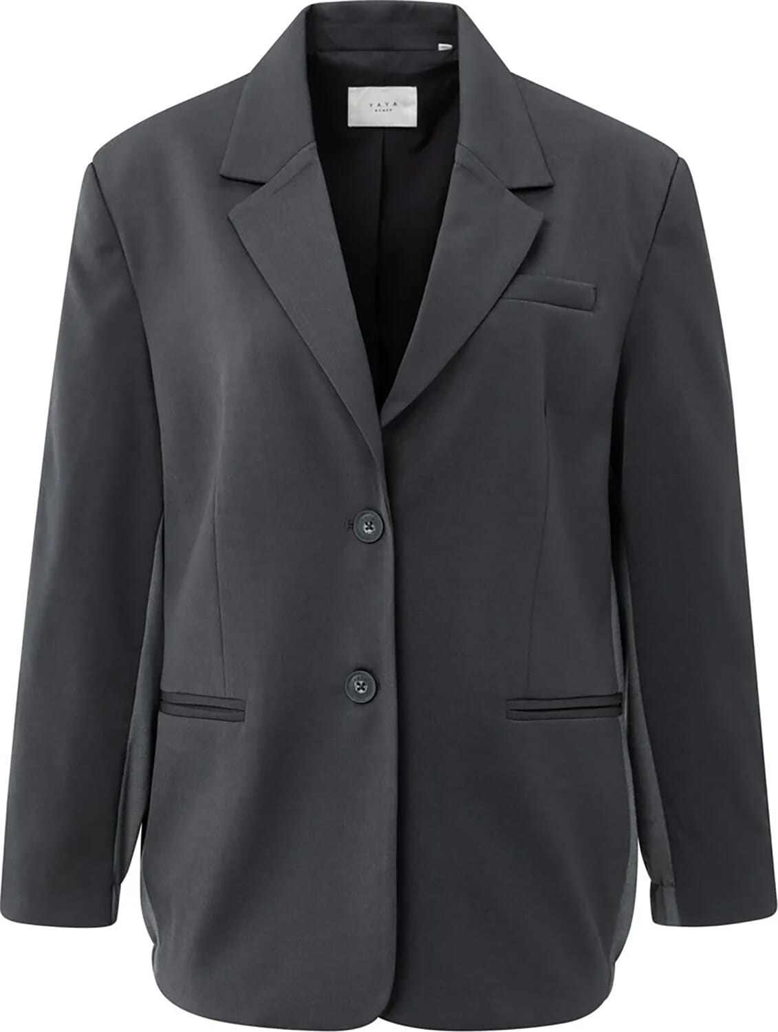 Yaya Woven Blazer Zwart