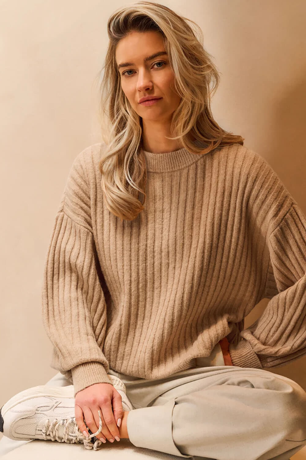 Yaya Sweater Camel