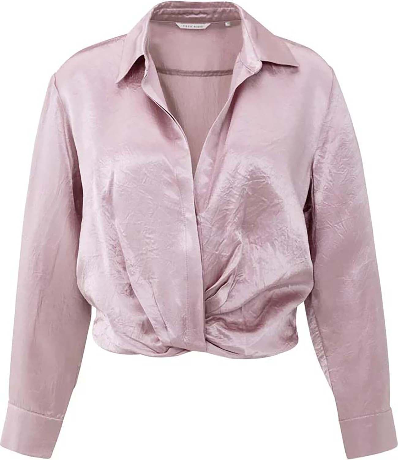 Yaya Blouse Cropped  Lila