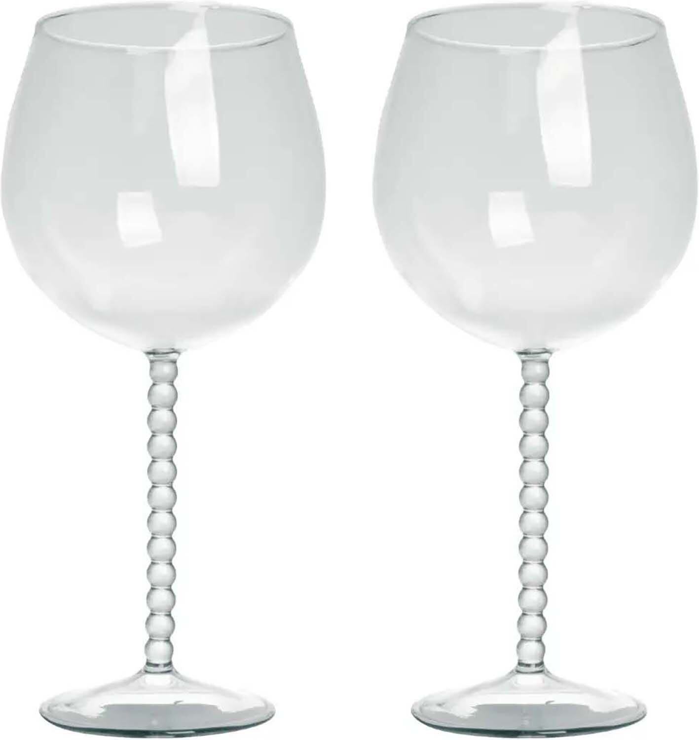 Gusta Wijnglas Bubbel 500ml S/2 Wit