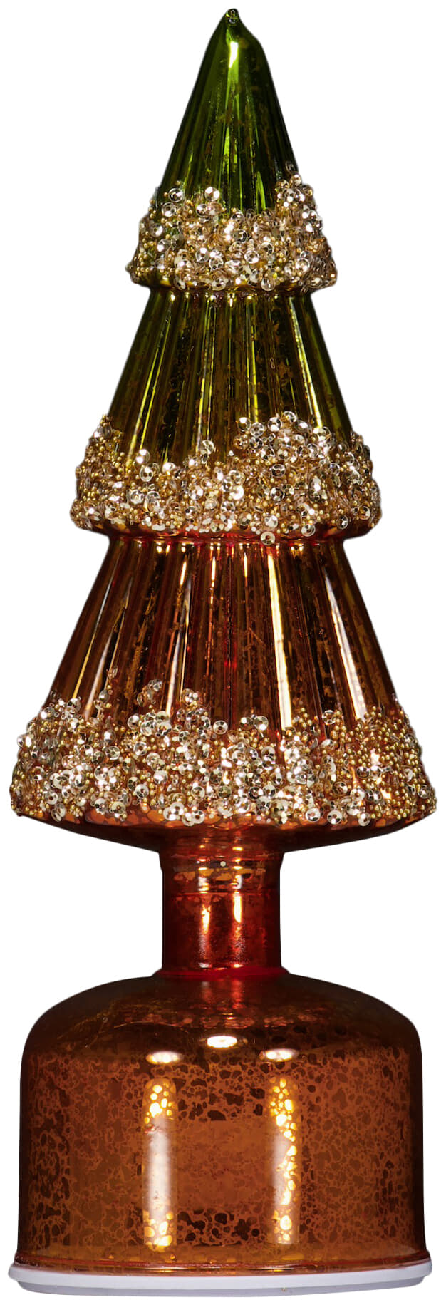 Bomont Collection Glazen Kerstboom w. LED, rotating Multi