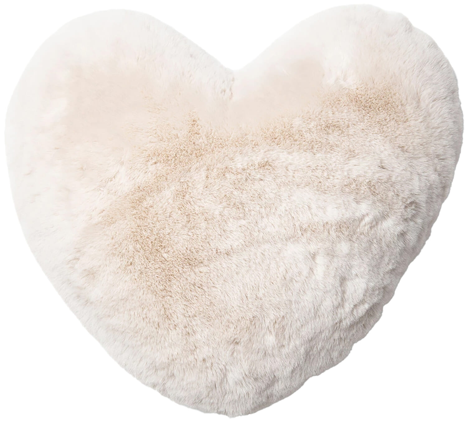 Riviera Maison Heather Heart Faux Fur Pillow Wit