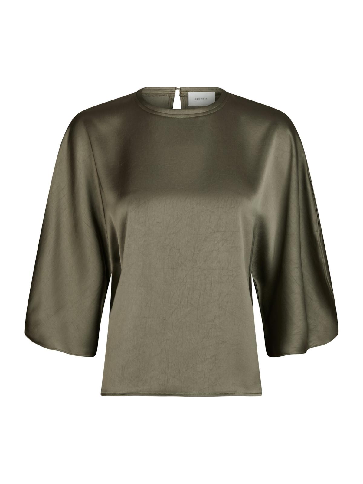 Neo Noir Top Liora Heavy Sateen  Groen