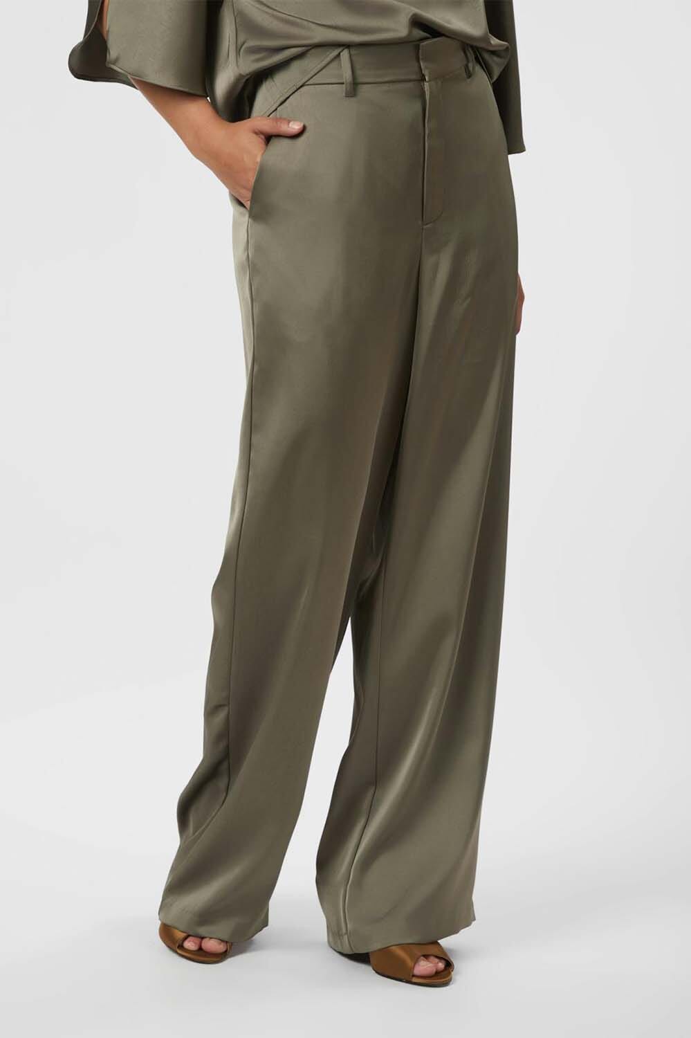 Neo Noir Pantalon Emmett Heavy Sateen Groen