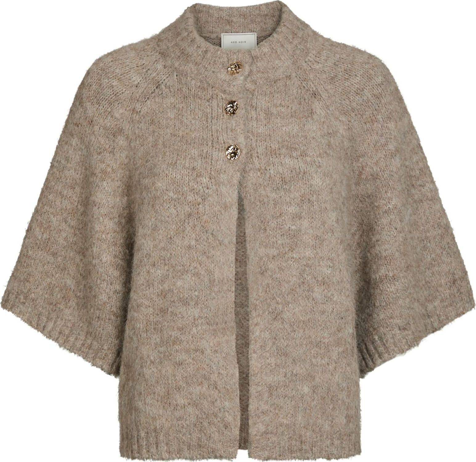 Neo Noir Vest Benuta Fluffy Knit Beige