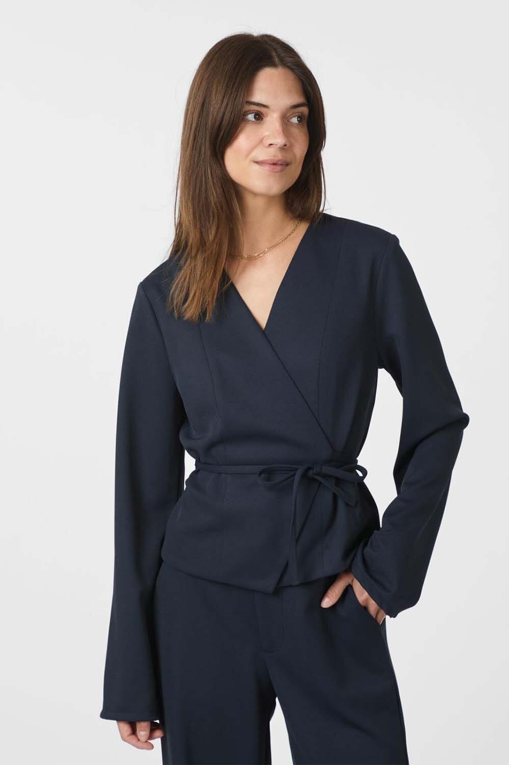 Neo Noir Blouse Simmi Blauw