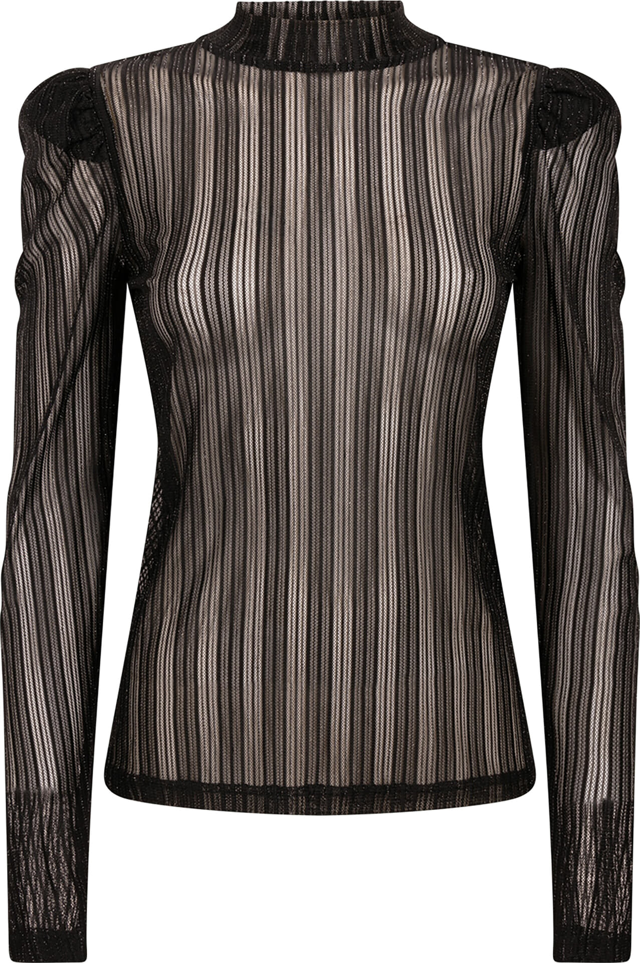 Aaiko Top Ivona Mesh Zwart