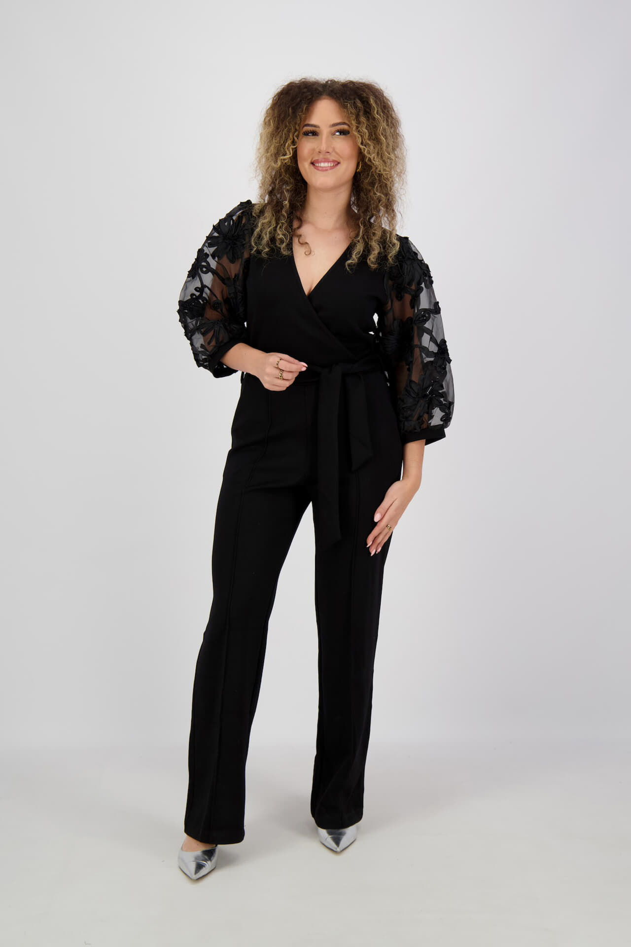 Aaiko Jumpsuit Lizeth Zwart