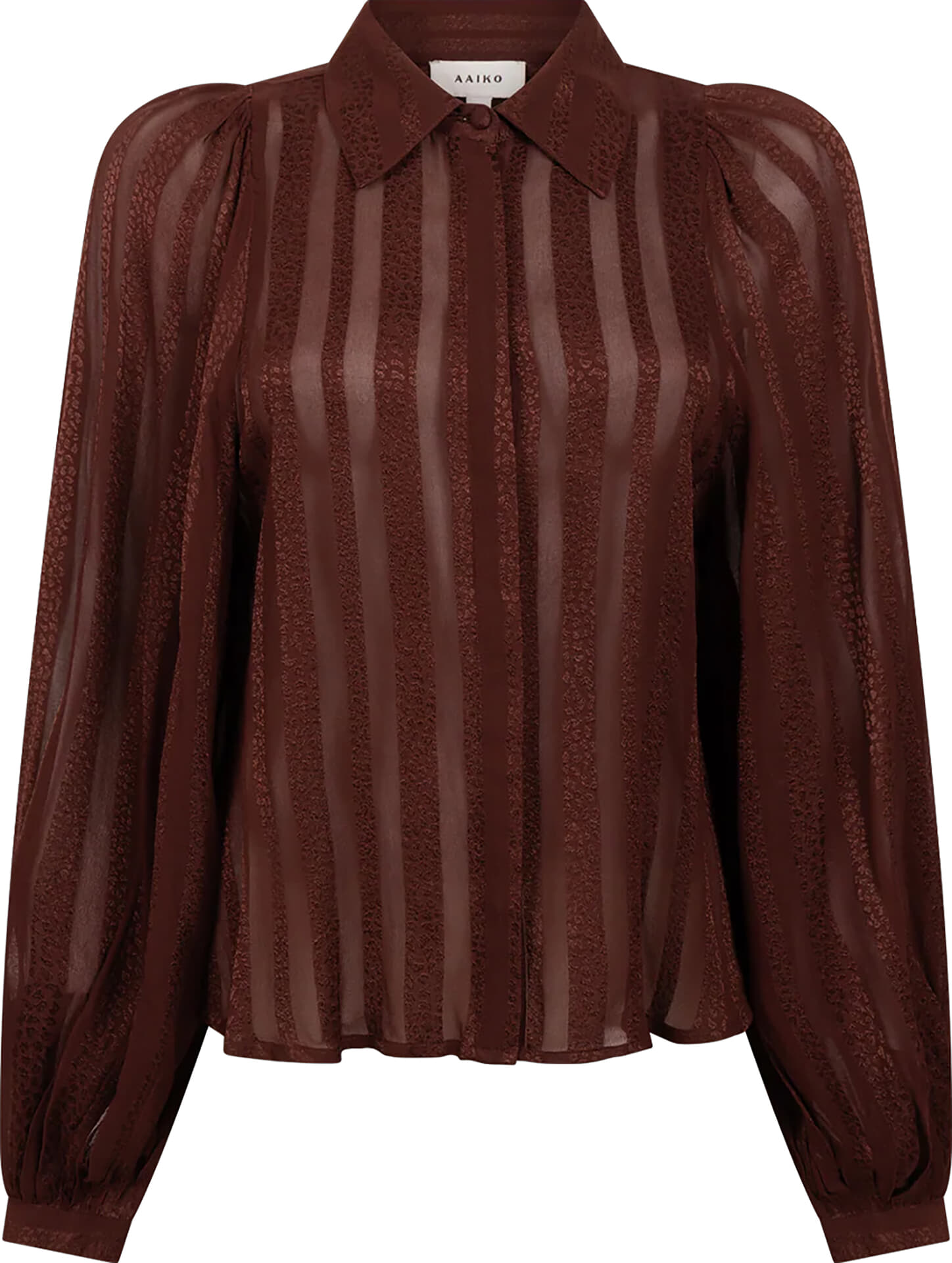 Aaiko Blouse Rose Stripes Bruin