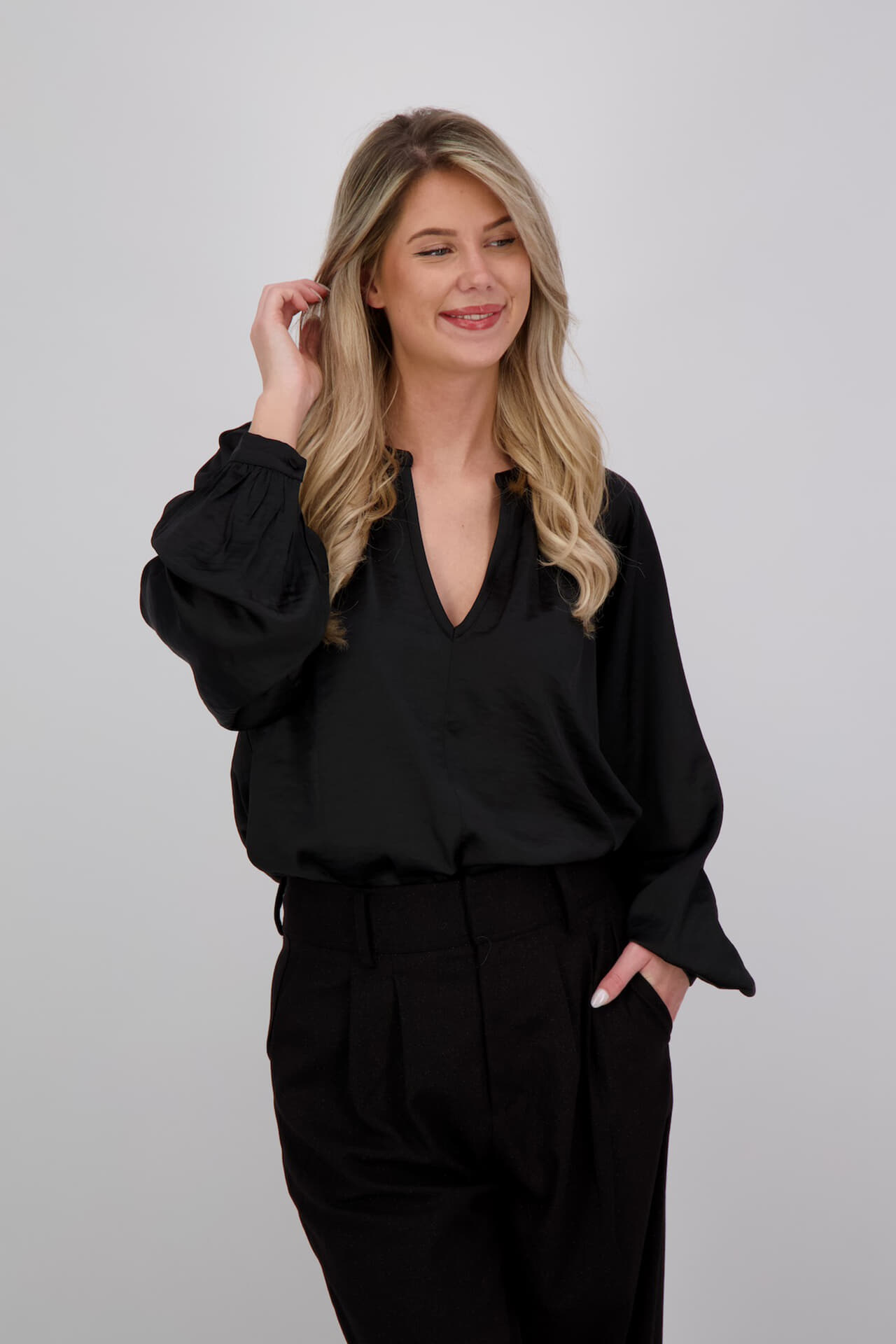 Aaiko Blouse Alanza Zwart