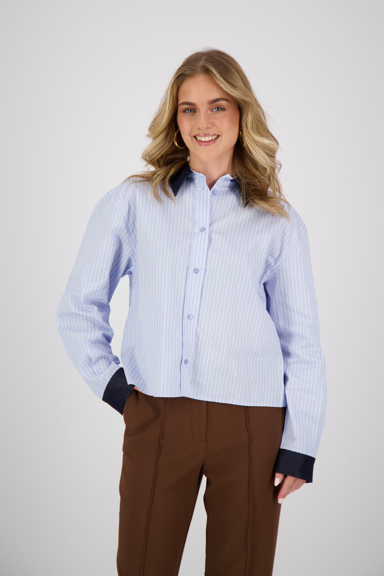 Co'couture Blouse Nelson  Blauw
