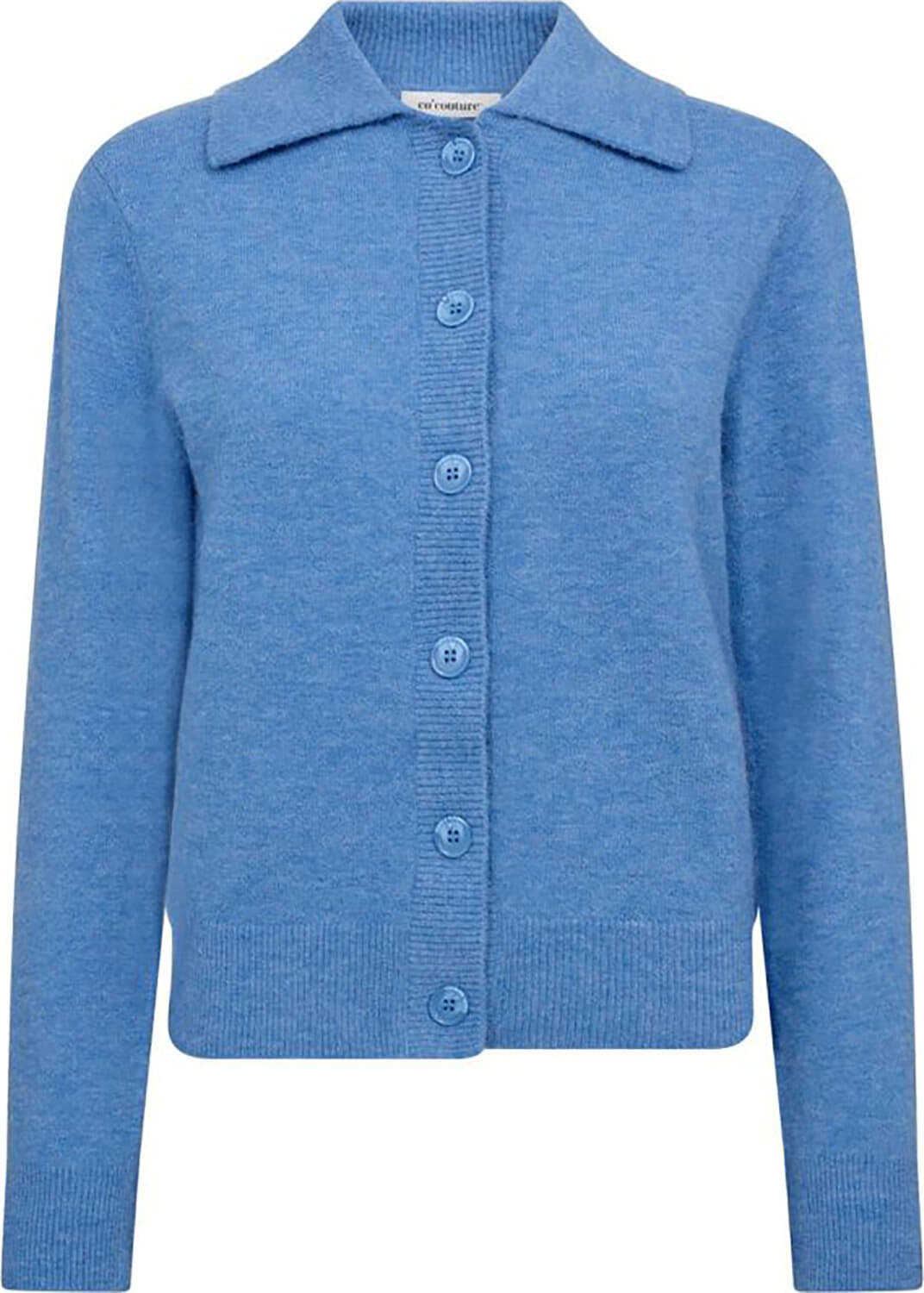 Co'couture benal cc colar cardigan Blauw